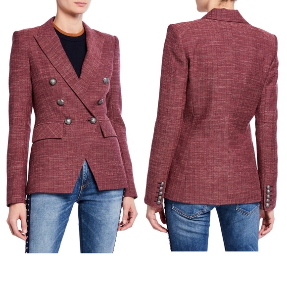 veronica beard miller dickey jacket red